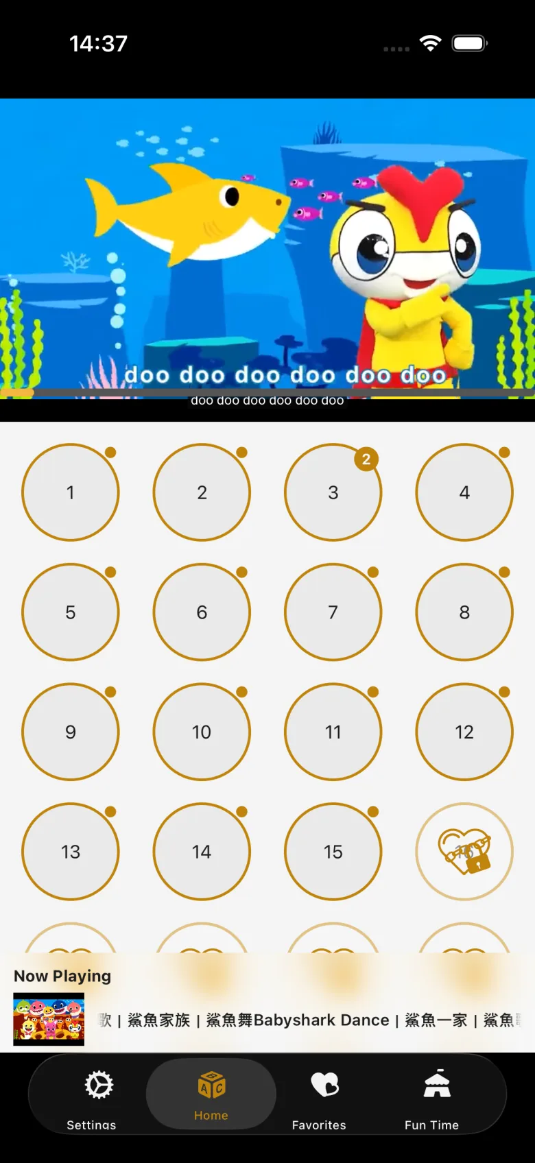 Baby Kids Tube: Videos & Games app screen