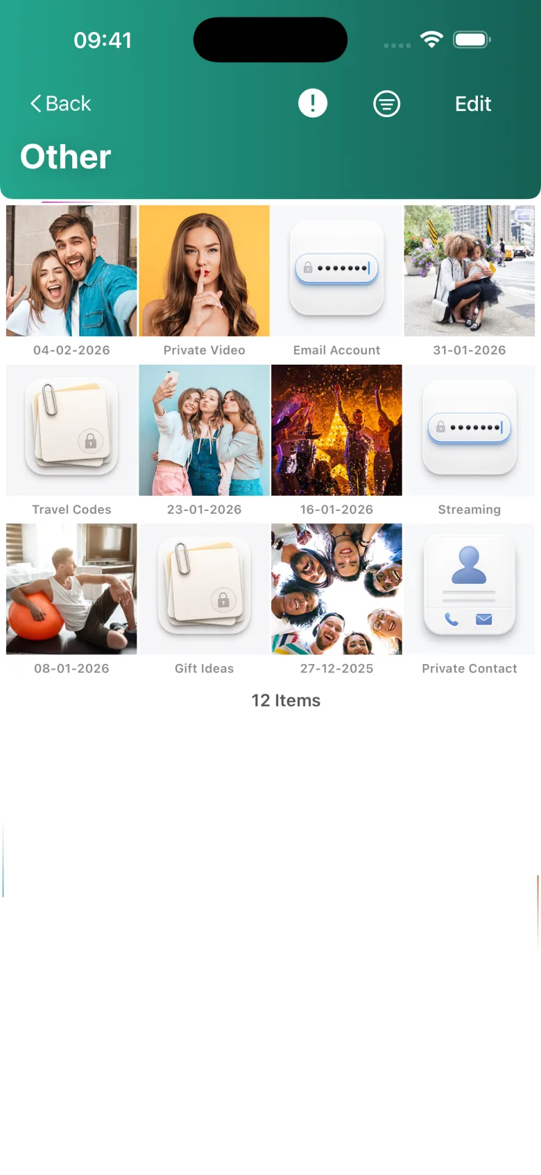 Photos X: Photo Video Vault app screen
